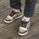 Чоловічі кросівки Adidas Forum 84 Low CL Alumin Branch Brown, фото 9