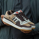 Чоловічі кросівки Adidas Forum 84 Low CL Alumin Branch Brown, фото 7
