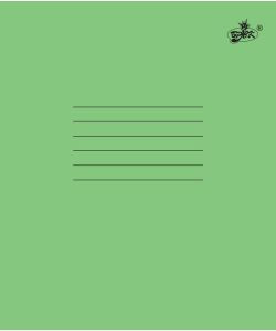 Тетрадь ученическая 12 листов простая "Бриск" зелёная ТВ-60 (клетка) - фото 1 - id-p348253114