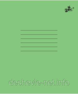 Зошит учнівський 24 аркуші простий "Бриск" зелений ТВ-62 (карта)