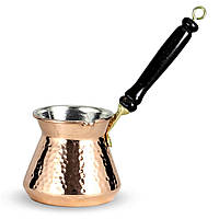 Турецкая медная джезва 500мл | Турка для кофе медная, кухонная посуда для заваривания кофе Турция