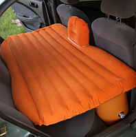 Надувной матрас на заднее сиденье в авто Оранжевый Needful, надувной матрас в машину для сна