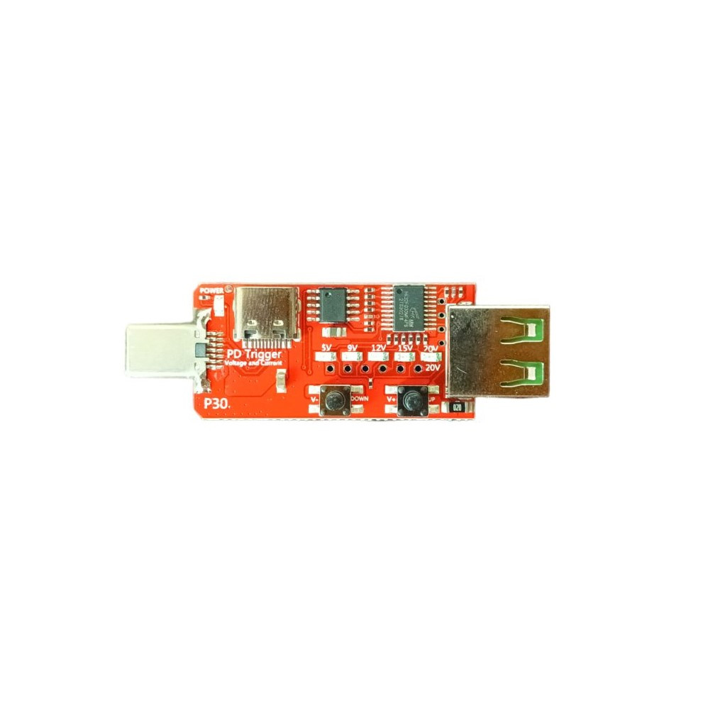 QC2.0/3.0 + PD 2.0/3.0 Триггер 2 в 1 USB Trigger PQ30 для перевірки пристроїв 5/9/12/20 В