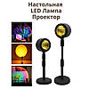 Лампа з імітацією веселки, Лампа для селфі з ефектом сонячного променя, Проекційний нічник захід сонця WH-98, фото 6