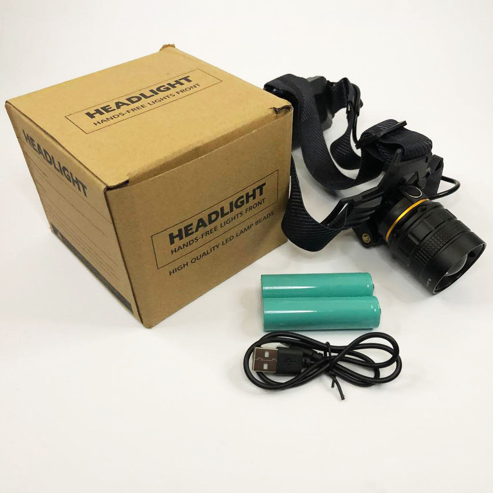 Перезарядний налобний ліхтар Head Lamp, Ліхтар для нічної їзди на голову діодний NW-28, фото 1