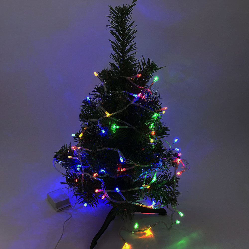 Гірлянда-нить (String-Lights) внутрішня 100M-1 різнобарвна (пров.: Прозорий; IK-212 7м) (100М-1)