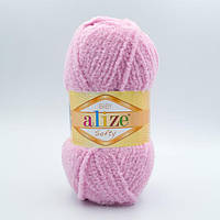 Alize SOFTY (Софті) № 98 рожевий (Пряжа плюшева, нитки для в'язання)