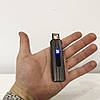 Запальничка електрична, запальничка акумуляторна, Запальничка із зарядкою від usb. ZQ-871 Колір: платиновий, фото 5