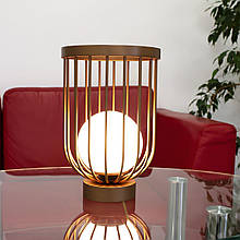 Настільна лампа з 1 патроном E14 метал колір мідь 20х30 см
