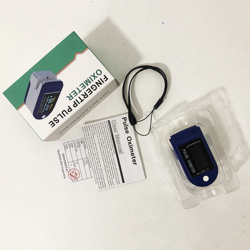 Пульсоксиметр Fingertip pulse oximeter. ZB-252 Колір синій