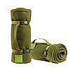 Тактичний флісовий плед 150х200см – ковдра для військових із чохлом. LN-508 Колір: хакі, фото 5