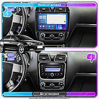 Штатна магнітола Lesko для Geely Emgrand EC7 2009-2016 екран 10" 4/64 Gb CarPlay 4G Wi-Fi GPS Prime 1 шт., фото 2