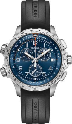 Чоловічий Годинник HAMILTON KHAKI AVIATION X-WIND GMT CHRONO QUARTZ H77922341