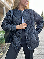 Женская осенняя стёганная куртка плащевка силикон 100 Мод.#171