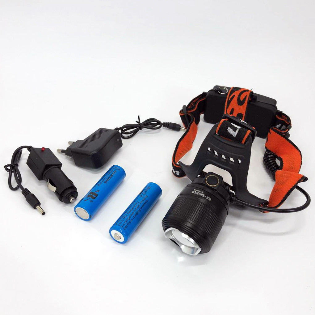 Ліхтарик на голову для домашніх робіт POLICE BL-2199-T6, Led headlamp налобний ліхтар YR-42, фото 1