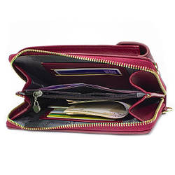 Жіночий гаманець Baellerry N8591 Red сумка-клатч для телефону грошей PU-480 банківських карток