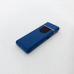 Електрозапальничка USB ZGP ABS, сенсорна електрична запальничка спіральна. BJ-236 Колір: синій