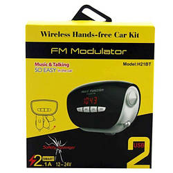 Фм модулятор блютуз в машину MOD., Пристрій для прослуховування аудіо в машині, Fm блютуз трансмітер AB-87