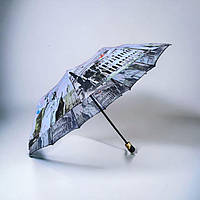 Компактний і міцний складаний жіночий парасолька Bellissimo, напівавтомат із системою антивітер
