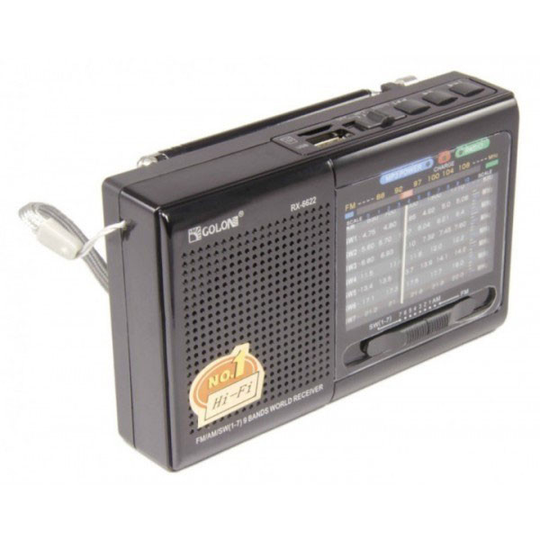 Портативна стовпчик радіо MP3 USB Golon RX-6622. OB-399 Колір: чорний, фото 1
