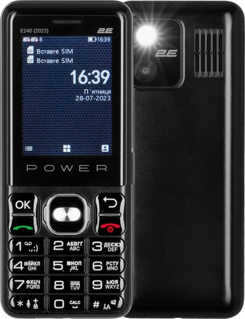 Телефон 2E E240 2023 Black