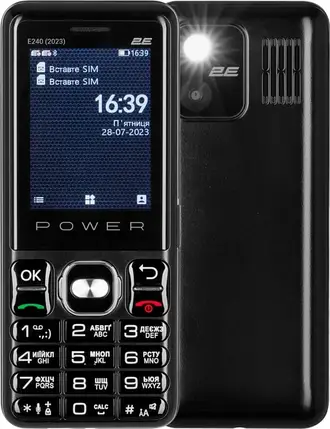Телефон 2E E240 2023 Black, фото 1