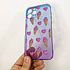 Чохол для Iphone 12 Pro Max IU-914 рожево-синій Морозиво, фото 2