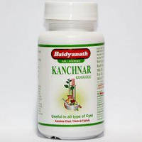 Канчнар Гуггул 80 таб, Бэйдэнат; Kanchnar Guggulu, 80 tabs, Baidyanath