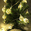 Гірлянди світлодіоди 20 шт 2 м, Світлодіодна гірлянда точка, Гірлянда нитка на ялинку RF-66, фото 5