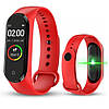 Фітнес Браслет Smart Band M4 з Пульсометром та Тонометром. DN-527 Колір: червоний, фото 3