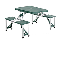 Портативный раскладной стол со встроенными 4 стульчиками HXPT-8821-B