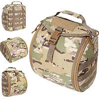 Тактическая сумка чехол для военного шлема и наушников Multicam