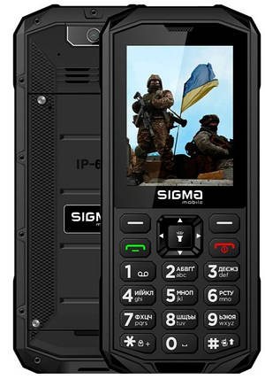 Телефон Sigma X-treme PA68 Black UA, фото 1