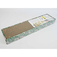 Когтеточка для кошек Croci Texture Листья гофрированный картон 48х12х5 см (174371)
