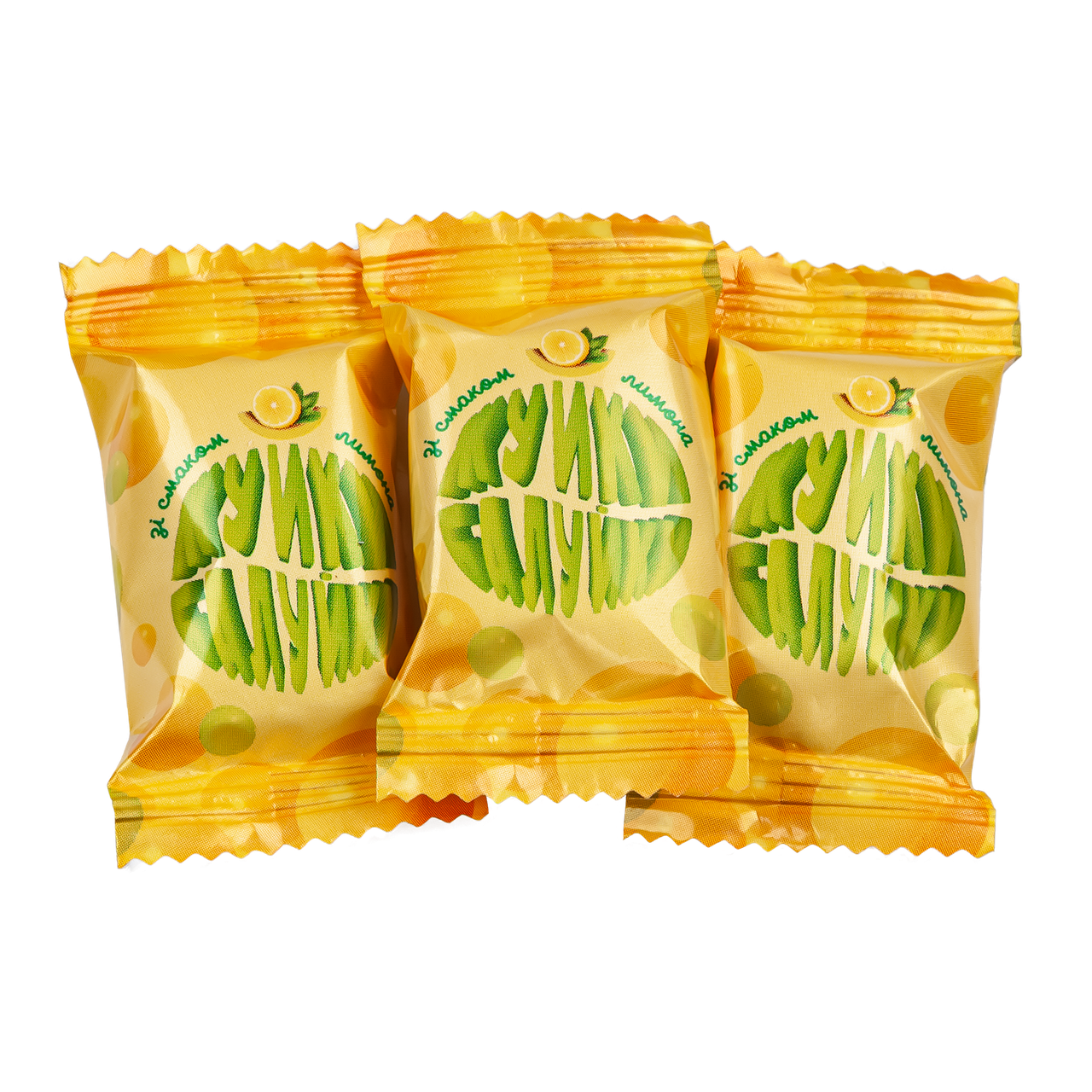 Конфеты Жуйки-Балуйки заі смаком лимона 2 кг. ТМ Балу