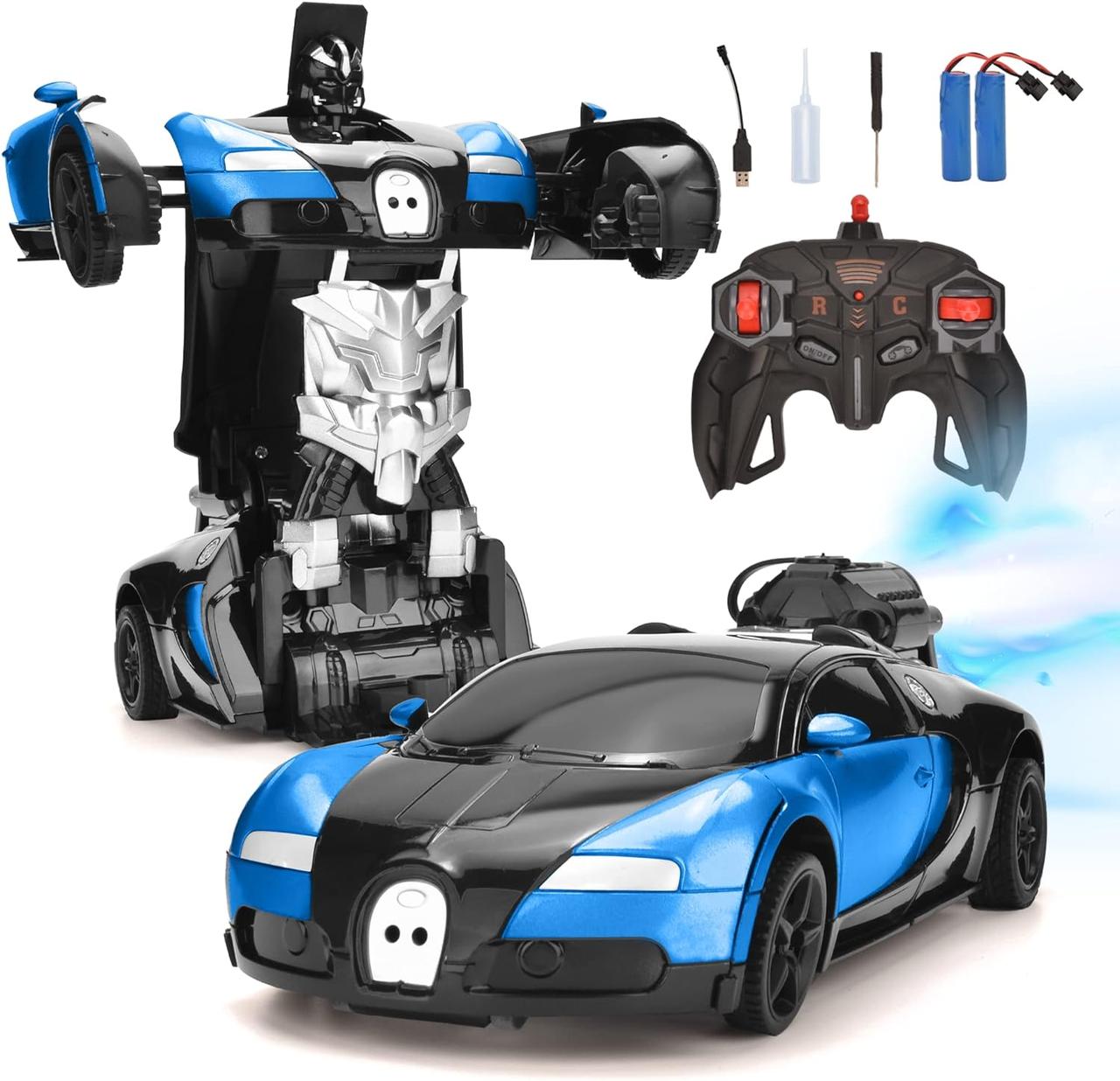 Transformations Robot RC Car with Spray.спортивний автомобіль гоночний іграшковий автомобіль