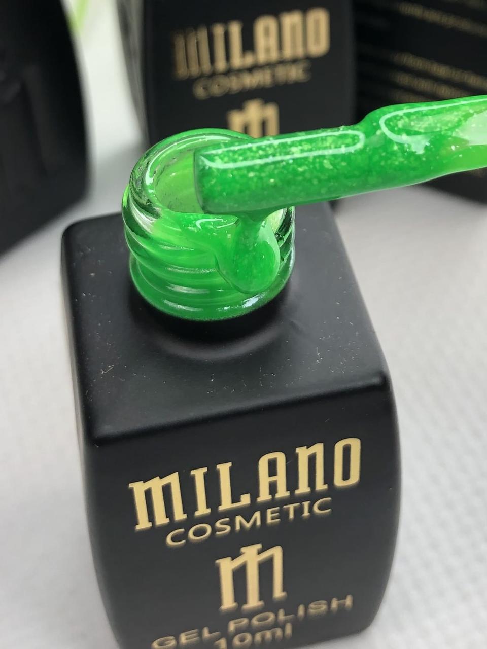 Гель лак для манікюру нігтів яскравий барвистий Milano 10 мл Juicy 02 (світловідбивний, для коротких нігтів), фото 1
