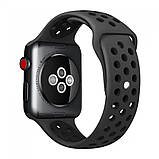 Ремінець Sport Nike Apple Watch 38 mm 40 mm 41 mm — Gray & White, фото 3