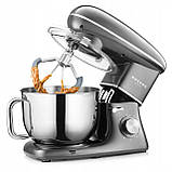 Планетарний міксер, тістоміс Mozano Kitchen Machine 2300 Вт 6,2 л Silver, фото 6