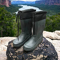 Рибальські чоботи гумові 45/46 розмір (30см), Гумові болотні чоботи, взуття JK-151 для риболовлі