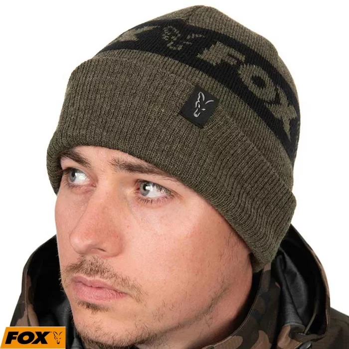 Шапка Fox Collection Beanie Green Black, фото 1