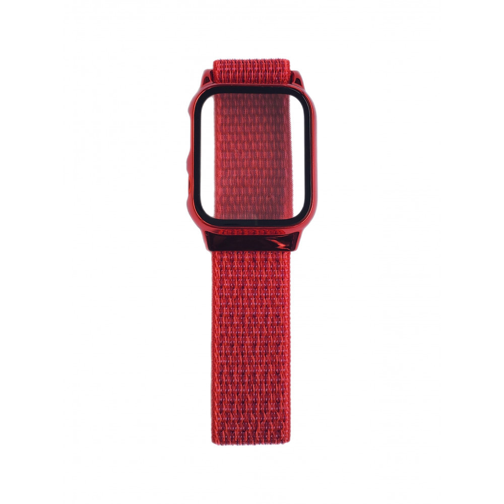 Ремінець Nylon with protective case Apple Watch 40 mm — Red