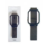 Ремінець Nylon with protective case Apple Watch 42 mm 44 mm 45 mm 49 mm — Green & Yellow, фото 2