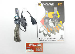 Лампа LED Type36 радіатор HB4 12V 6000K к-т Cyclone