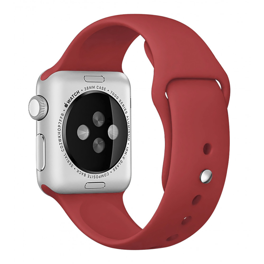 Ремінець Sport Band Apple Watch 38 mm 40 mm 41 mm — Rose Red (36), фото 1