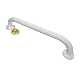 Ручка для ванни пряма 50 см, нержавіюча сталь, D32 мм, білий Sanpreis