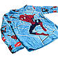 Тепла піжама дитяча Людина Павук CATT 118-128 блакитний, фото 3