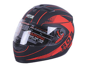 Шолом мотоциклетний інтеграл MD-803 VIRTUE (чорно-жовтогарячий матовий, size L)