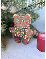Сувенір кавовий ароматизований "Ведмедик карпатський" ручної роботи, handmade декор гуцульський ведмідь