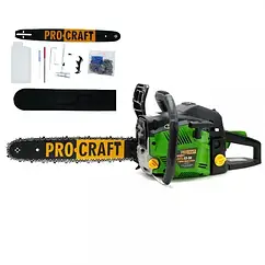 Бензопила Procraft GS50 (1 шина, 1 ланцюг 40) 52 куб